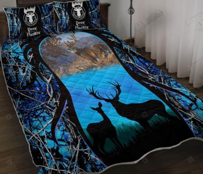 Deer Couple Beside Lake 3D Bedding Set