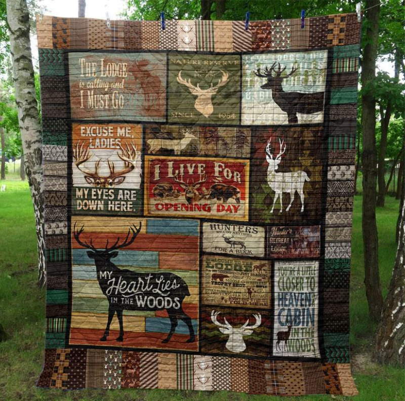 Deer Hunting Live For Opening Day Quilt Blanket