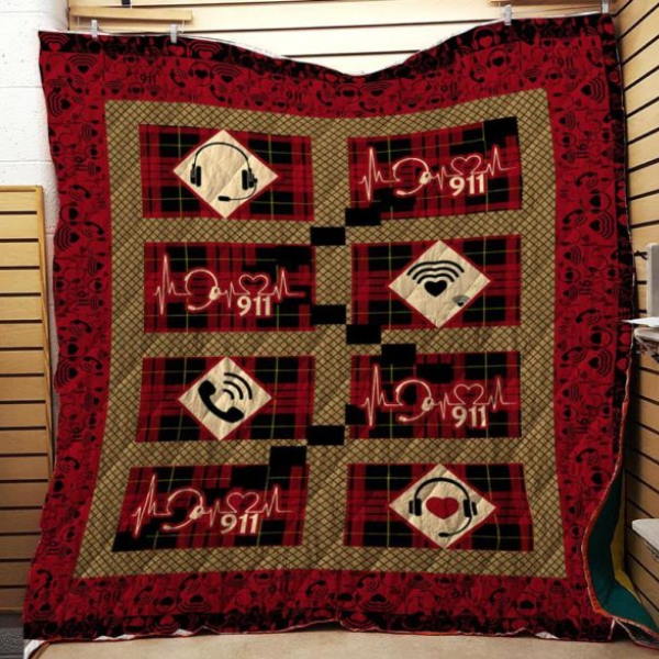 Dispatcher Heartbeat 3D Quilt Blanket