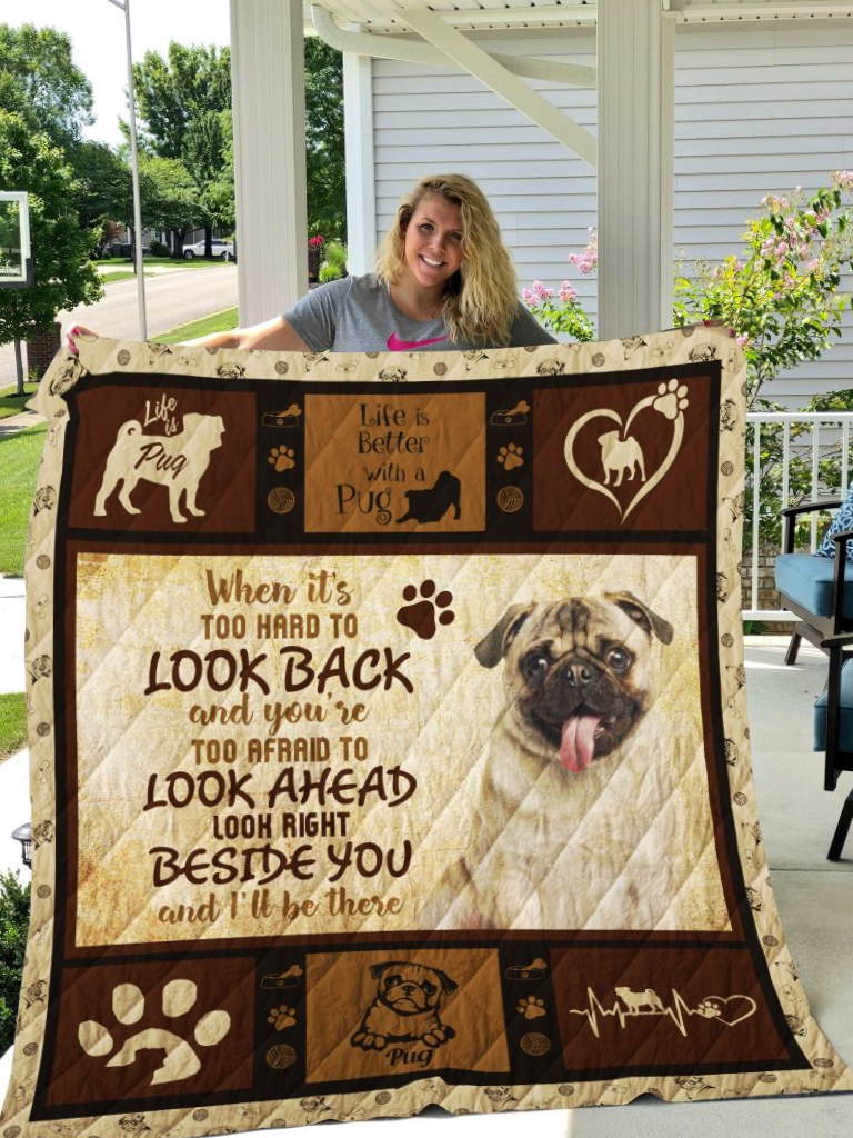 Dog Pug 09092  All Over Printed 3D Quilt Blanket