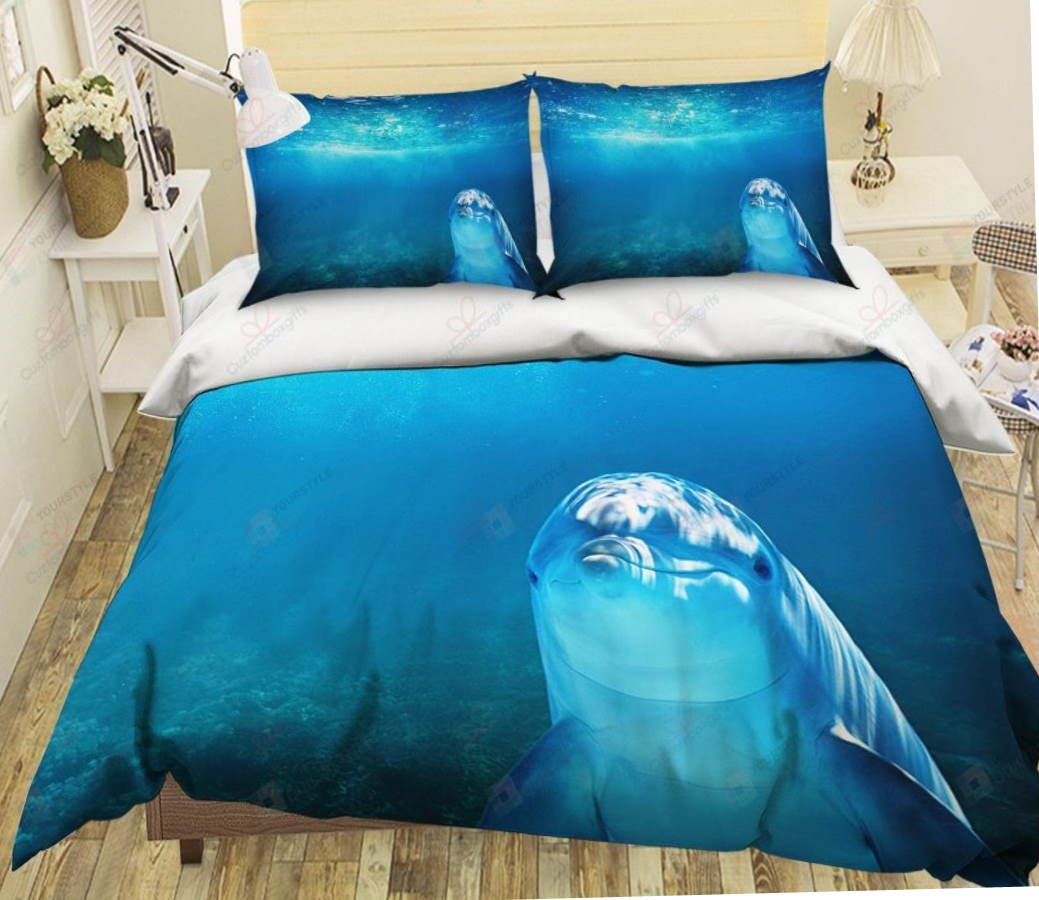 Dolphin In Ocean 3D Bedding Set