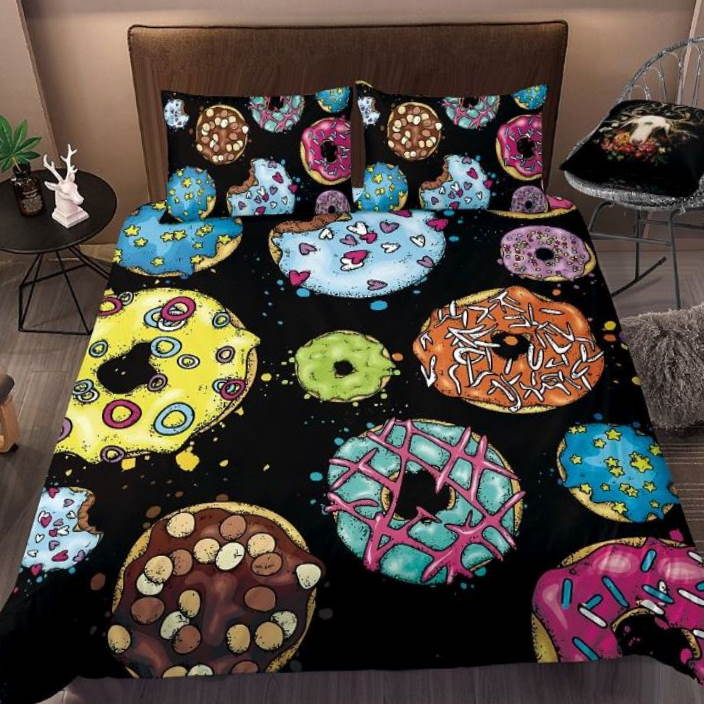 Donuts All Over Printed 3D Bedding Set