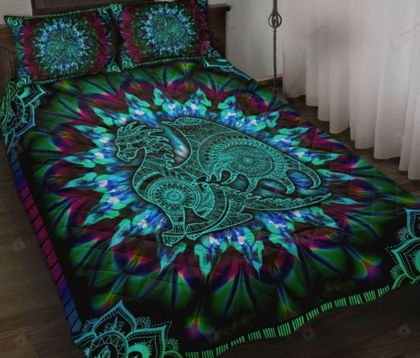 Dragon Spiral 3D Bedding Set