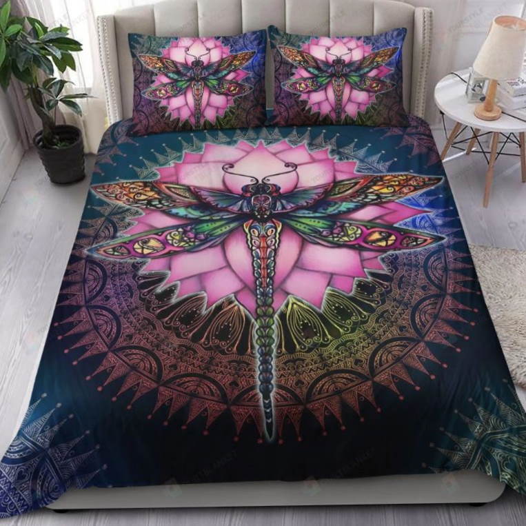 Dragonfly Mandala 3D Bedding Set