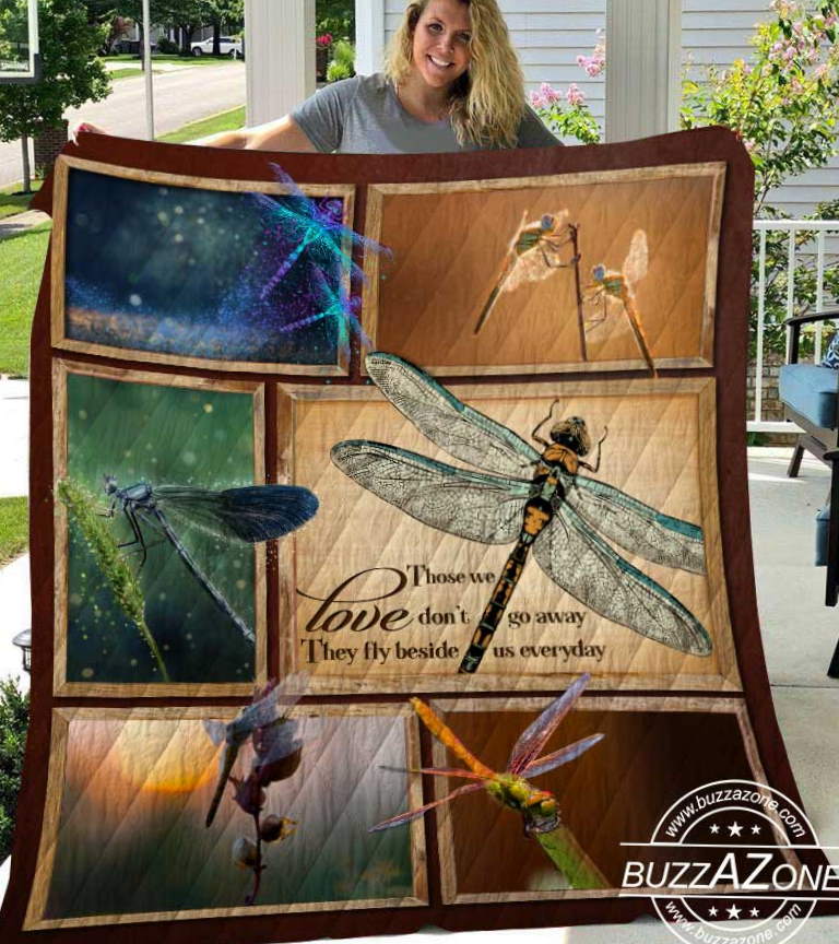 Dragonfly Those We Love  All Over Printed 3D Quilt Blanket