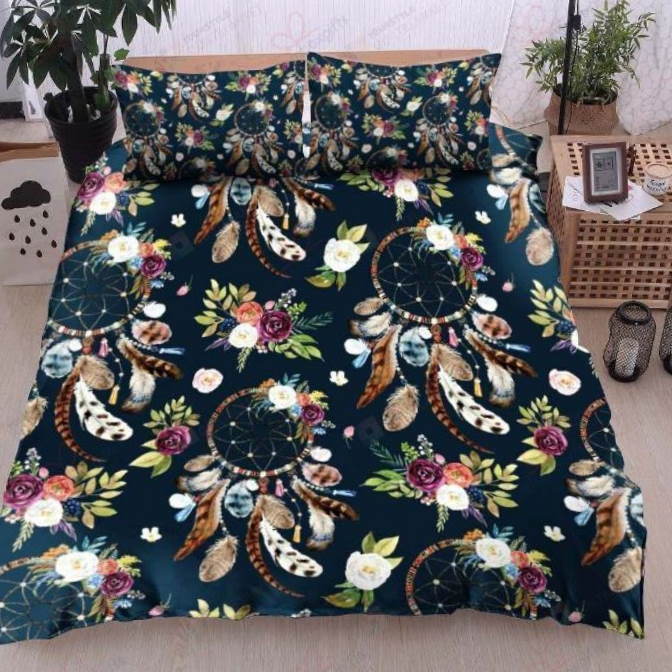 Dreamcatcher And Flower 3D Bedding Set