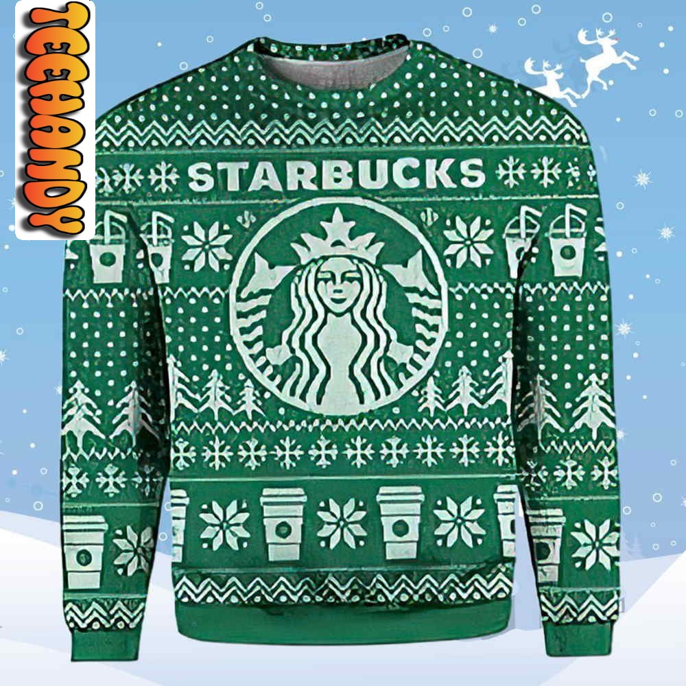 Drink Starbucks in Christmas Ugly Sweater