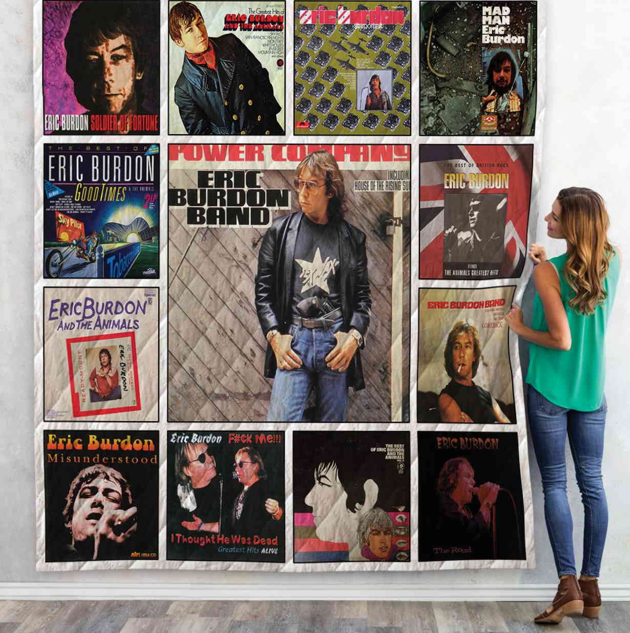 Eric Burdon Compilations 3D Quilt Blanket