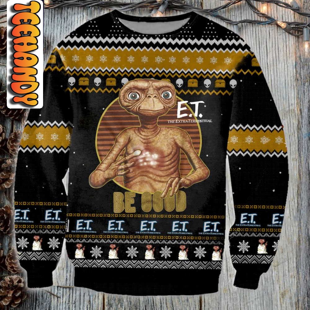 E.T Bee Good Ugly Christmas Sweater