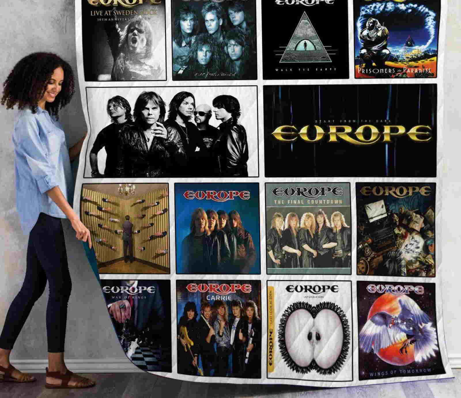 Europe Albums 3D Quilt Blanket