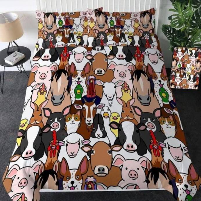 Farm Animals 3D Bedding Set