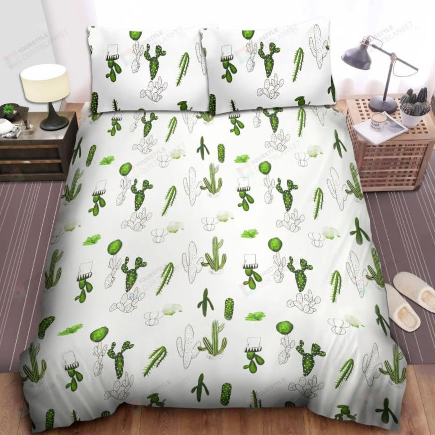 Farm Cactus Pettern 3D Bedding Set