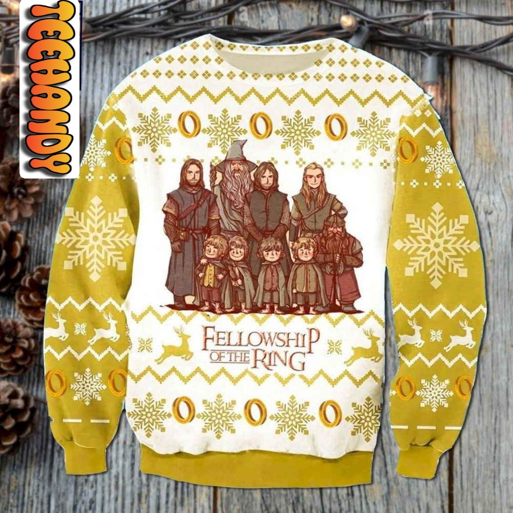 Fellowship Of the Ring Ugly Christmas Sweater