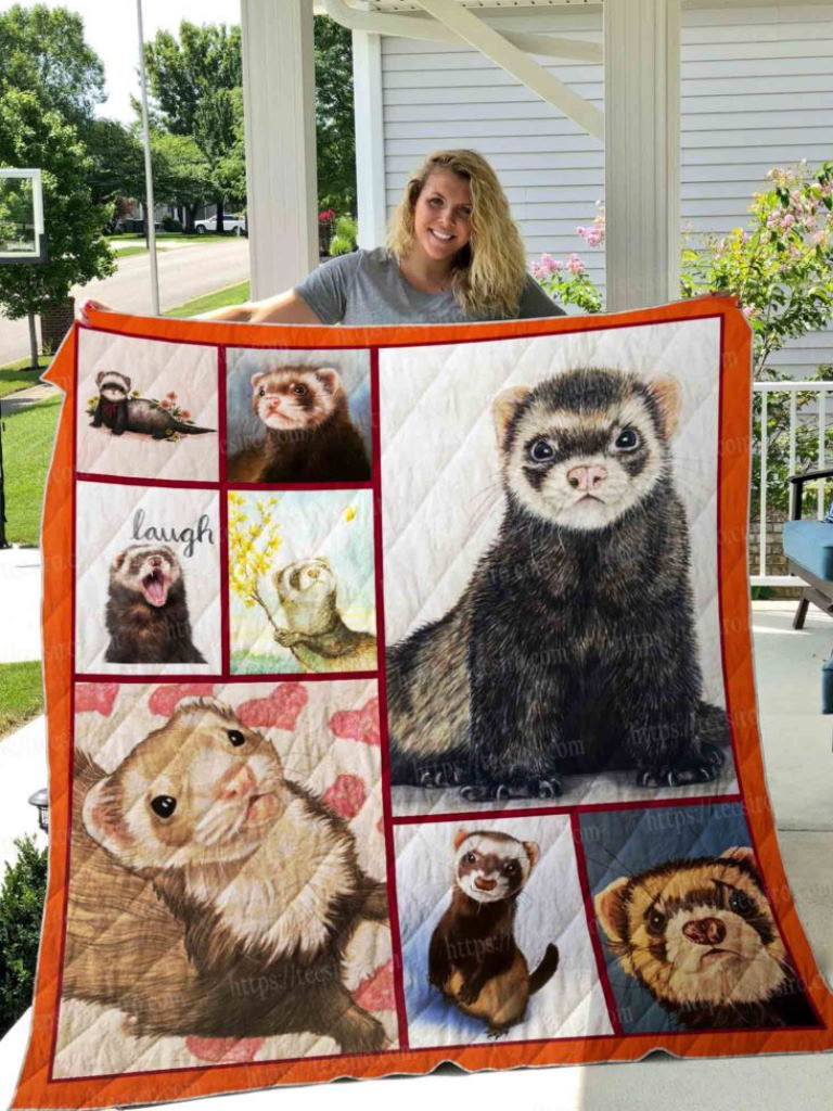 Ferret All Over Printed 3D Quilt Blanket