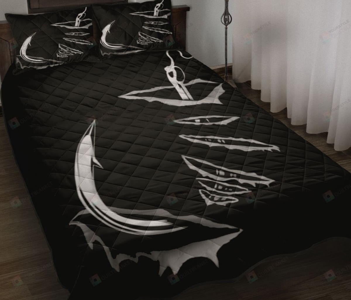 Fishing Hook 3D Bedding Set