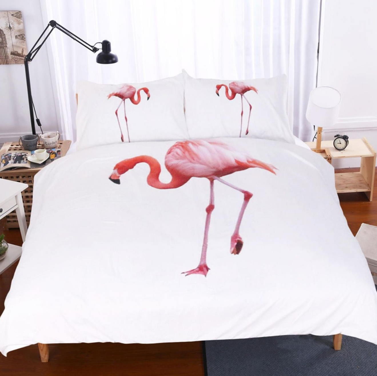 Flamingo All Over Printed 3D Bedding Set