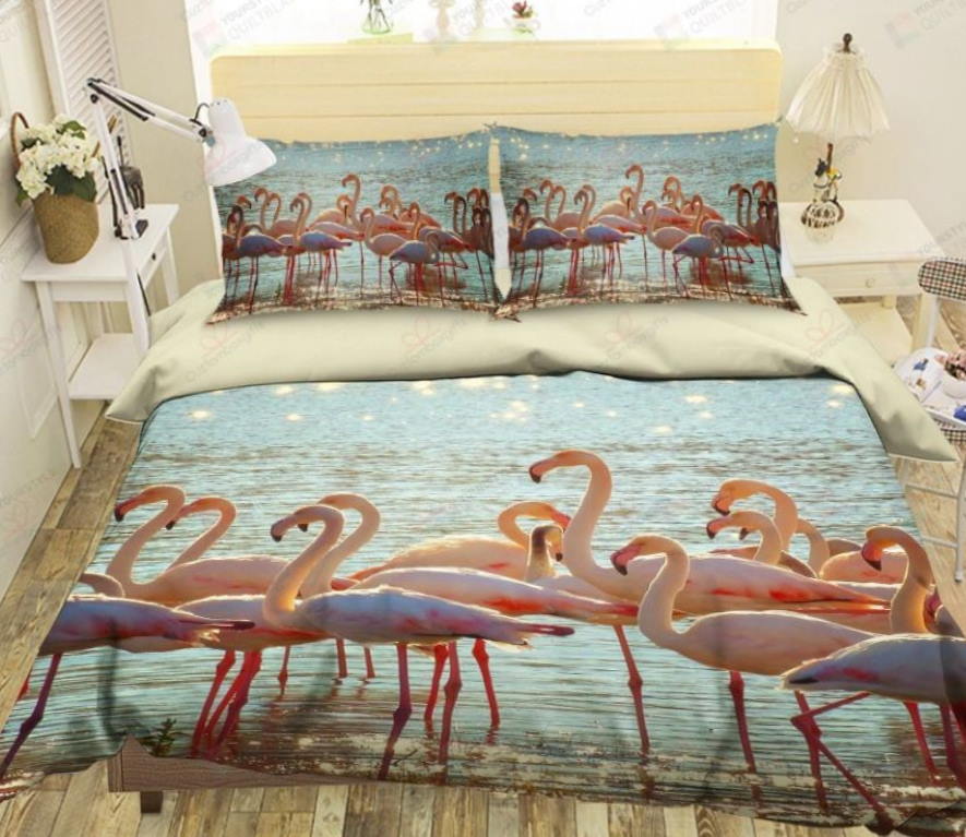 Flamingo Group 3D Bedding Set