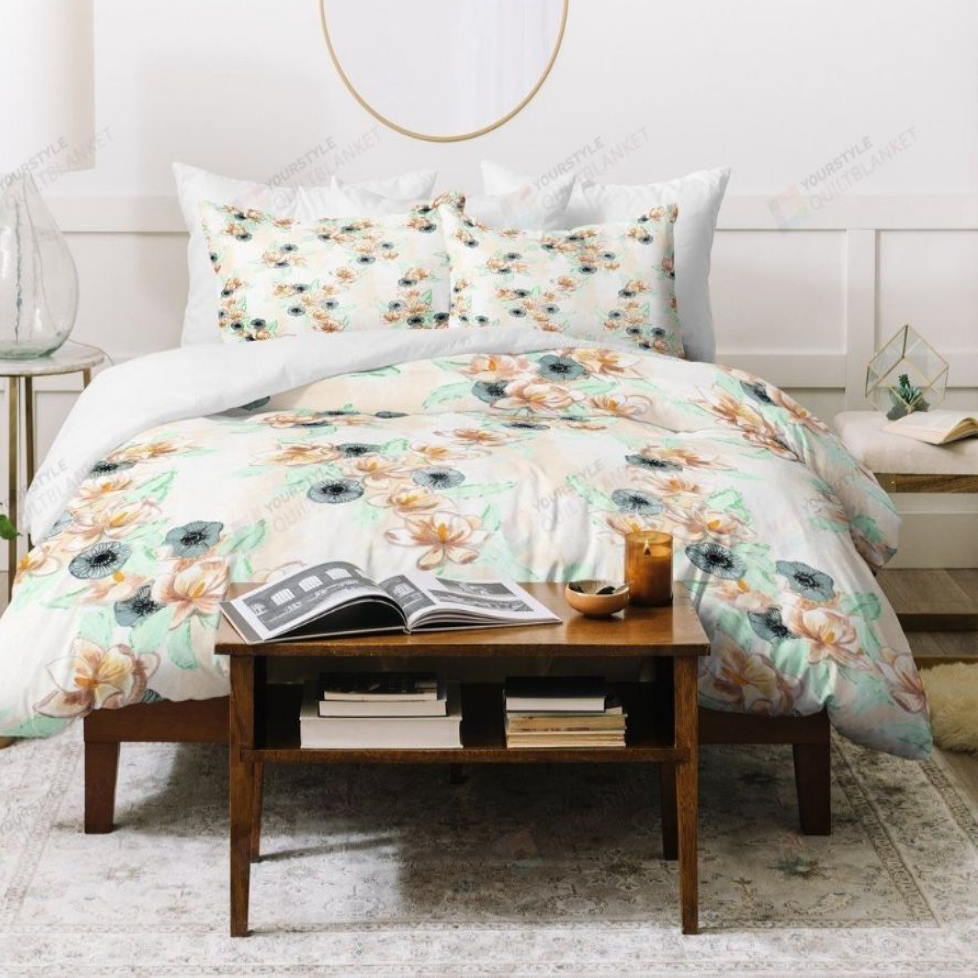 Floral All Over Printed 3D Bedding Set