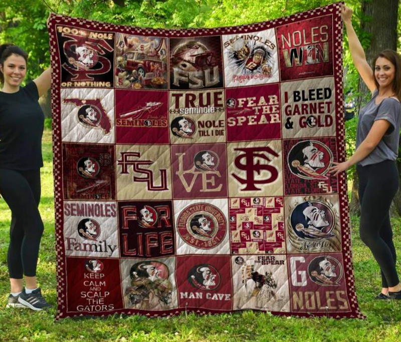 Florida State Seminoles Football 3D Quilt Blanket