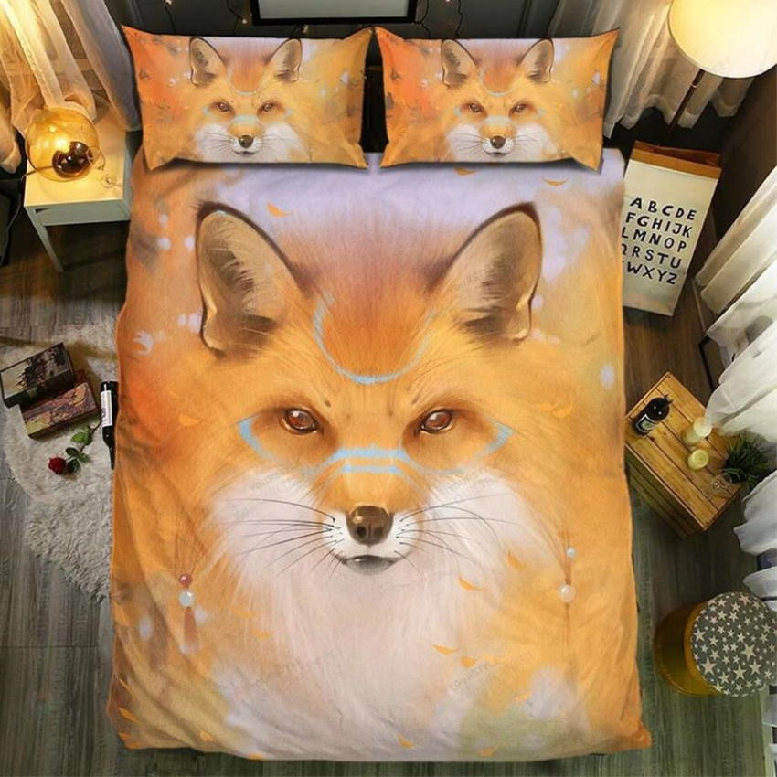 Fox Collection All Over Printed 3D Bedding Set