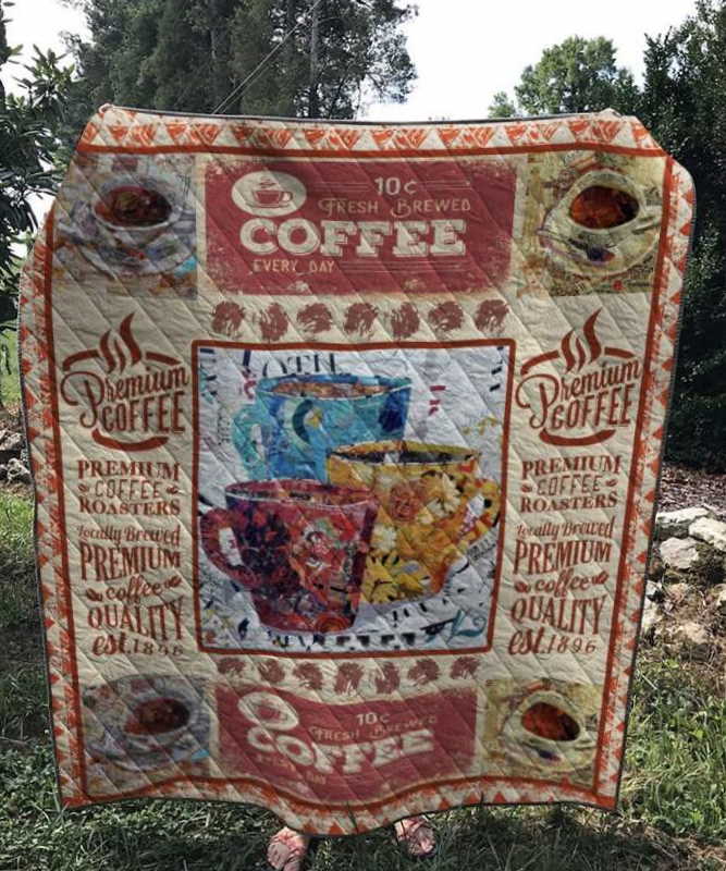 Fresh Brewed Coffee Every Day 3D Quilt Blanket