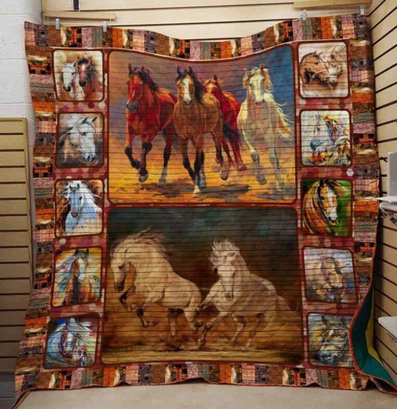 Friend Horse 3D Quilt Blanket