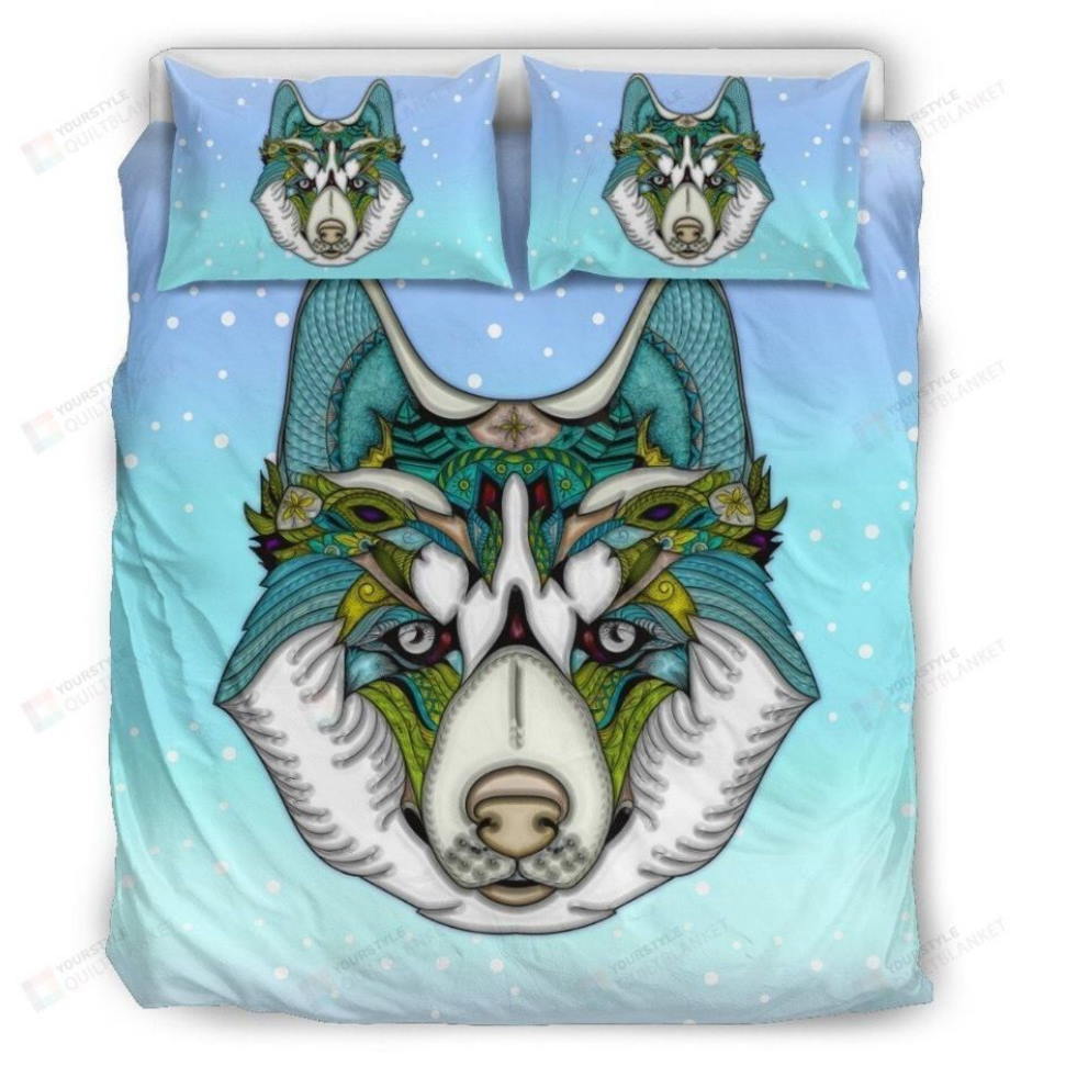 Friendly Huskyfor Lovers Of Huskies 3D Bedding Set