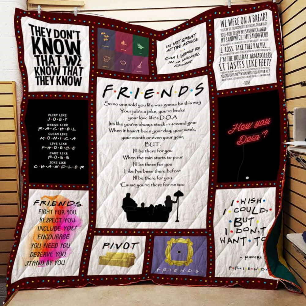 F.R.I.E.N.D.S Song 3D Quilt Blanket