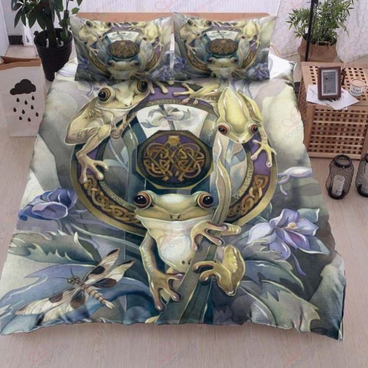 Frogs All Over Printed 3D Bedding Set