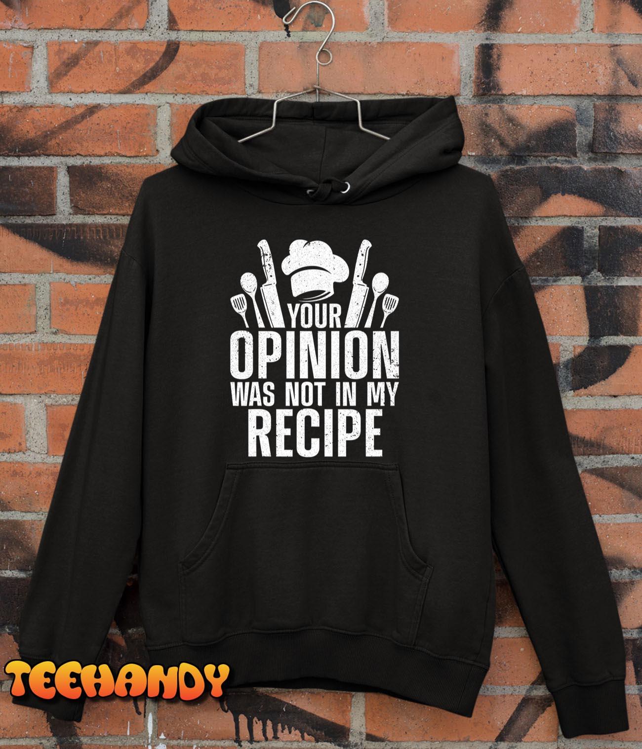 Funny Chef Design For Men Women Cooking Lover Culinary Cook T-Shirt