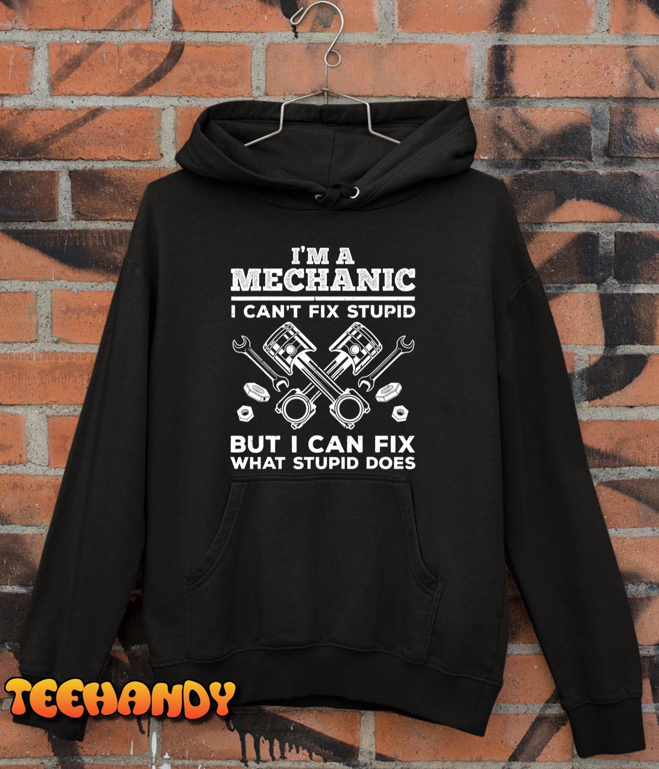 Funny Mechanic For Men Dad Car Auto Diesel Automobile Garage T-Shirt