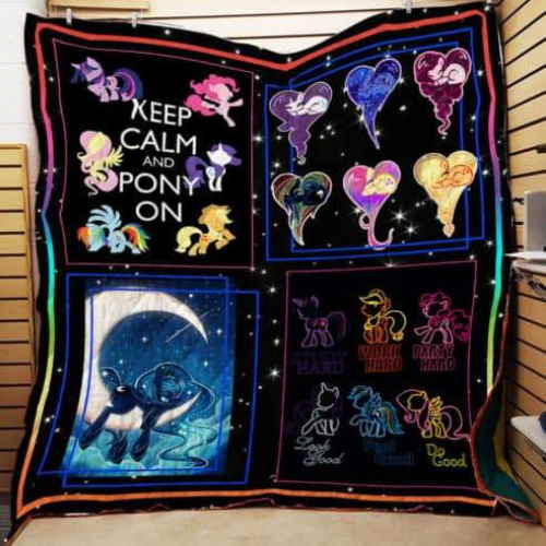 Galaxy Little Pony 3D Quilt Blanket