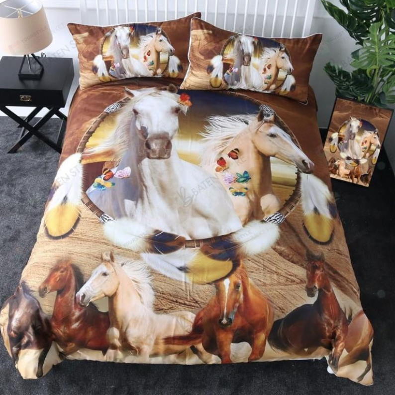 Galloping Wild Horse All Over Printed 3D Bedding Set