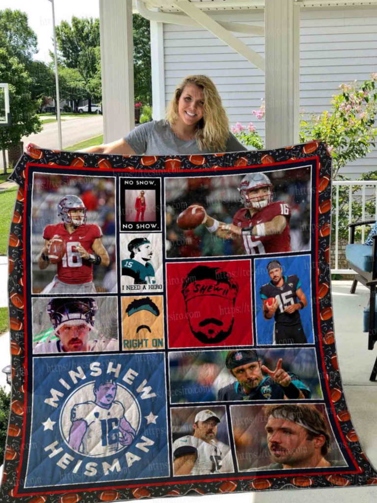 Gardner Minshew  All Over Printed 3D Quilt Blanket