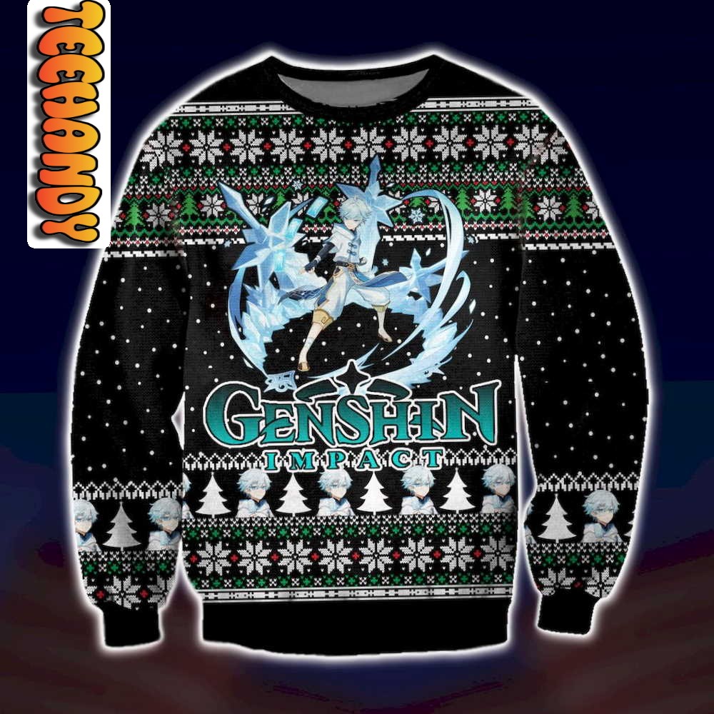 Genshin Impact Chongyun Ugly Christmas Sweater