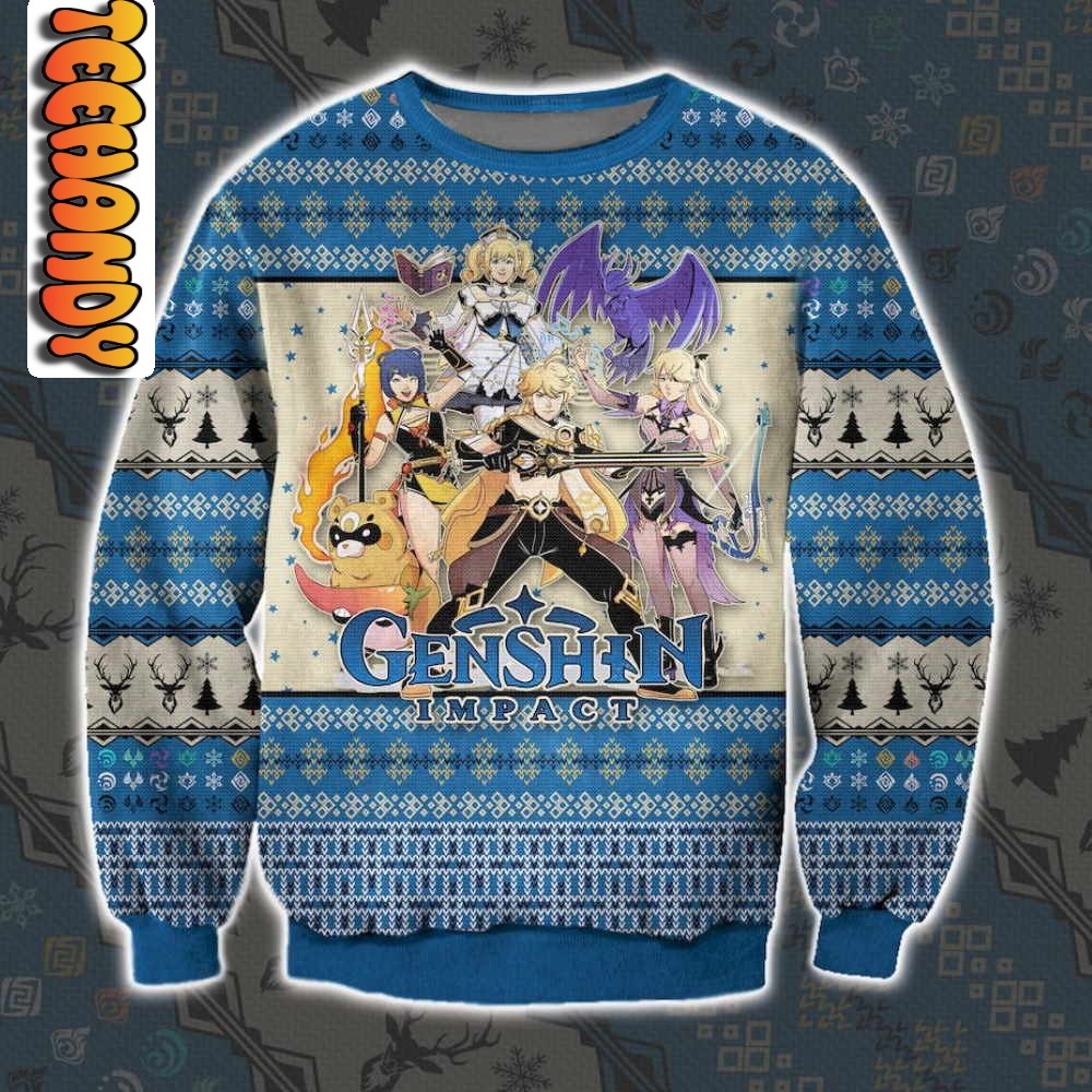 Genshin Impact The Traveler Ugly Christmas Sweater