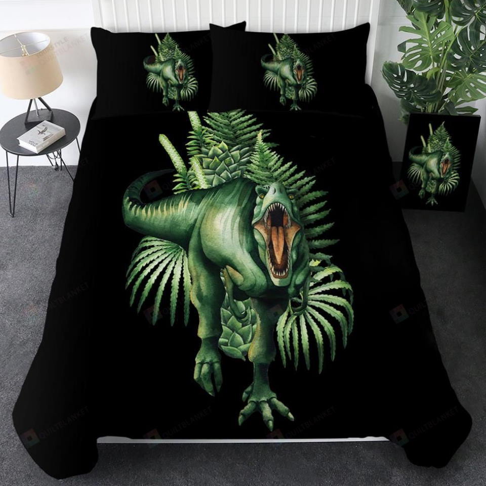 Green T-Rex & Ferns 3D Bedding Set