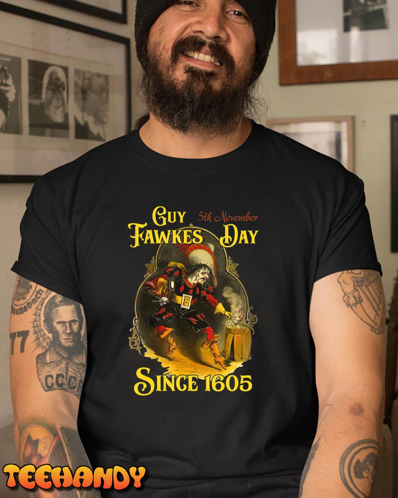 Guy Fawkes Day Bonfire Night 5th November Gunpowder Plot Men T-Shirt