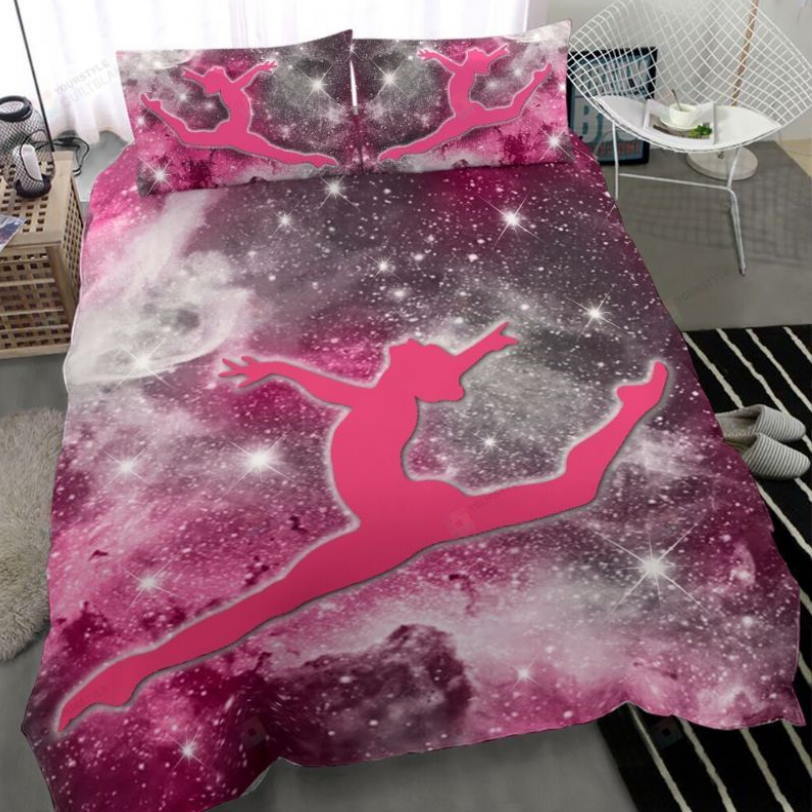 Gymnastics Galaxy Light 3D Bedding Set