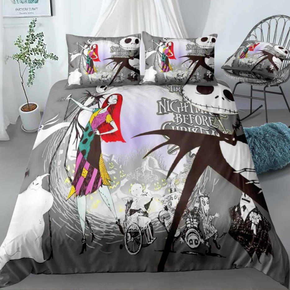 Halloween Nightmare Before Christmas 3D Bedding Set