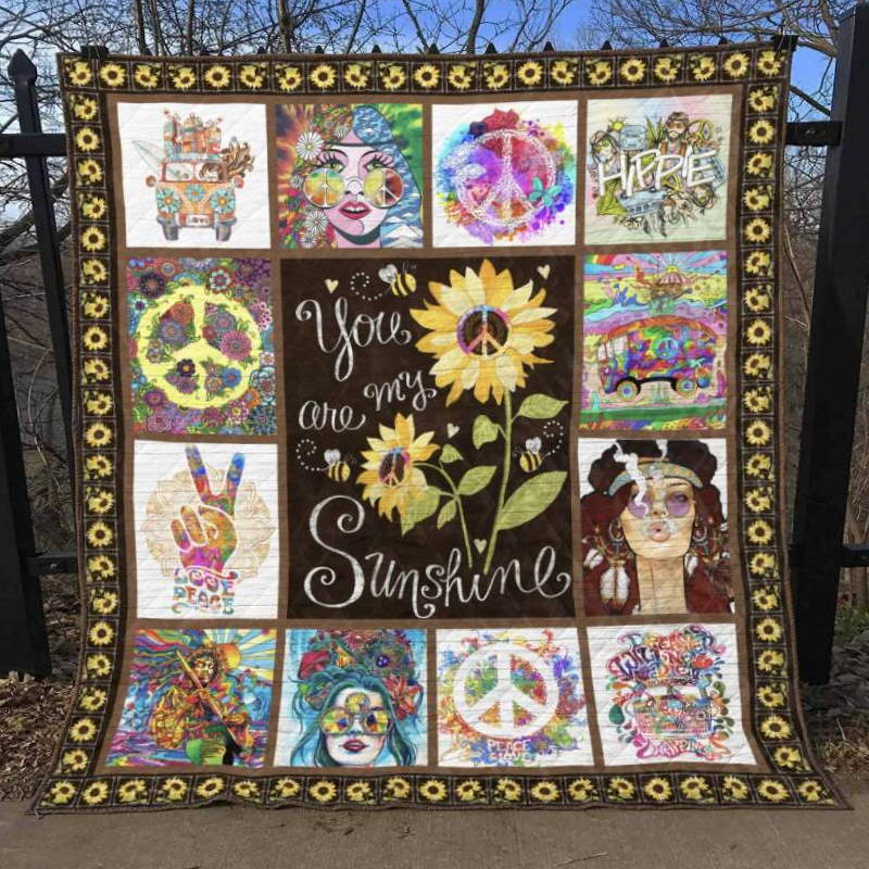 Hippie Sunshine 3D Quilt Blanket