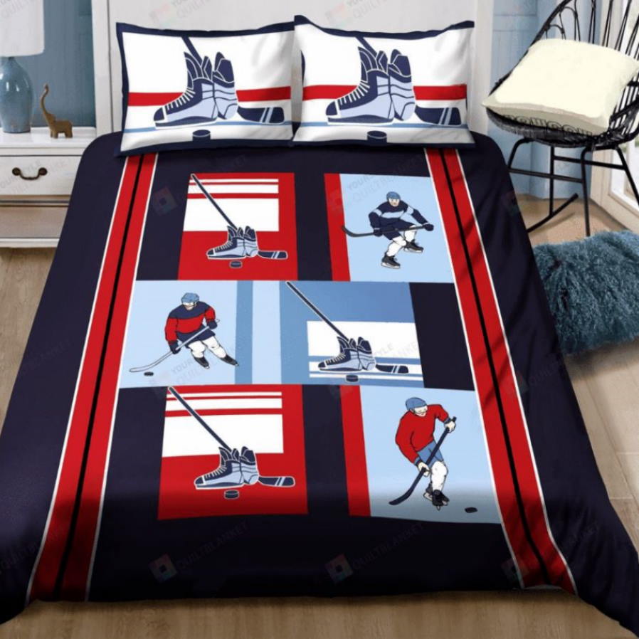 Hockey Pattern 3D Bedding Set