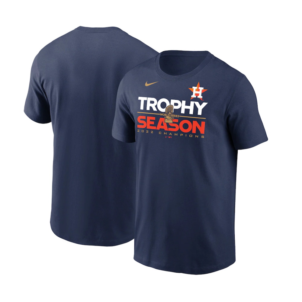 Houston Astros 2022 World Series Champions Commissioner's Trophy T-Shirt