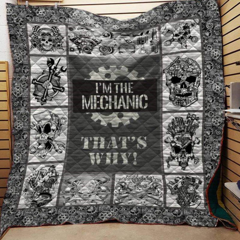 I am Mechanic 3D Quilt Blanket