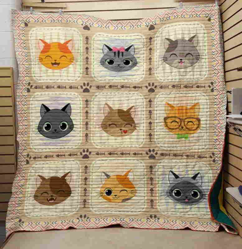 I Love My Cats 3D Quilt Blanket