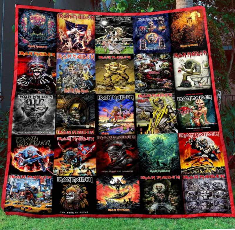 Iron Maiden Version 3D Quilt Blanket