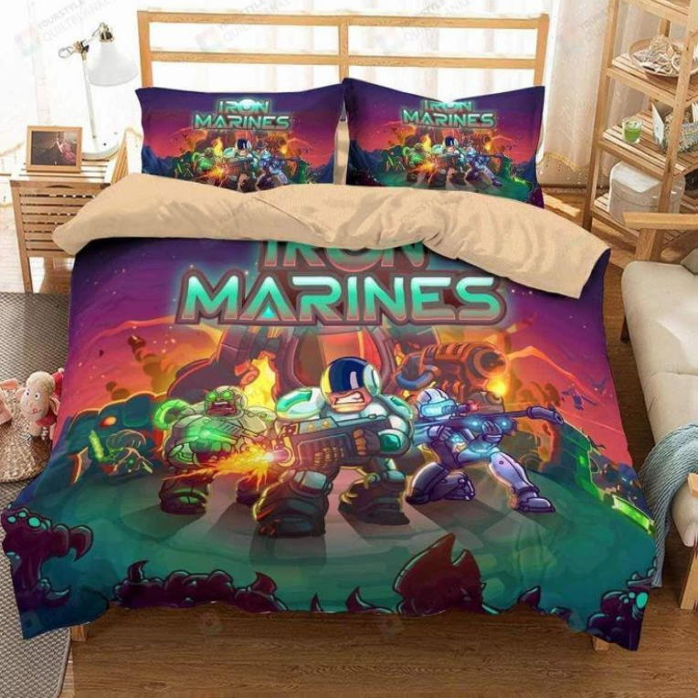 Iron Marines All Over Printed Bedding Set