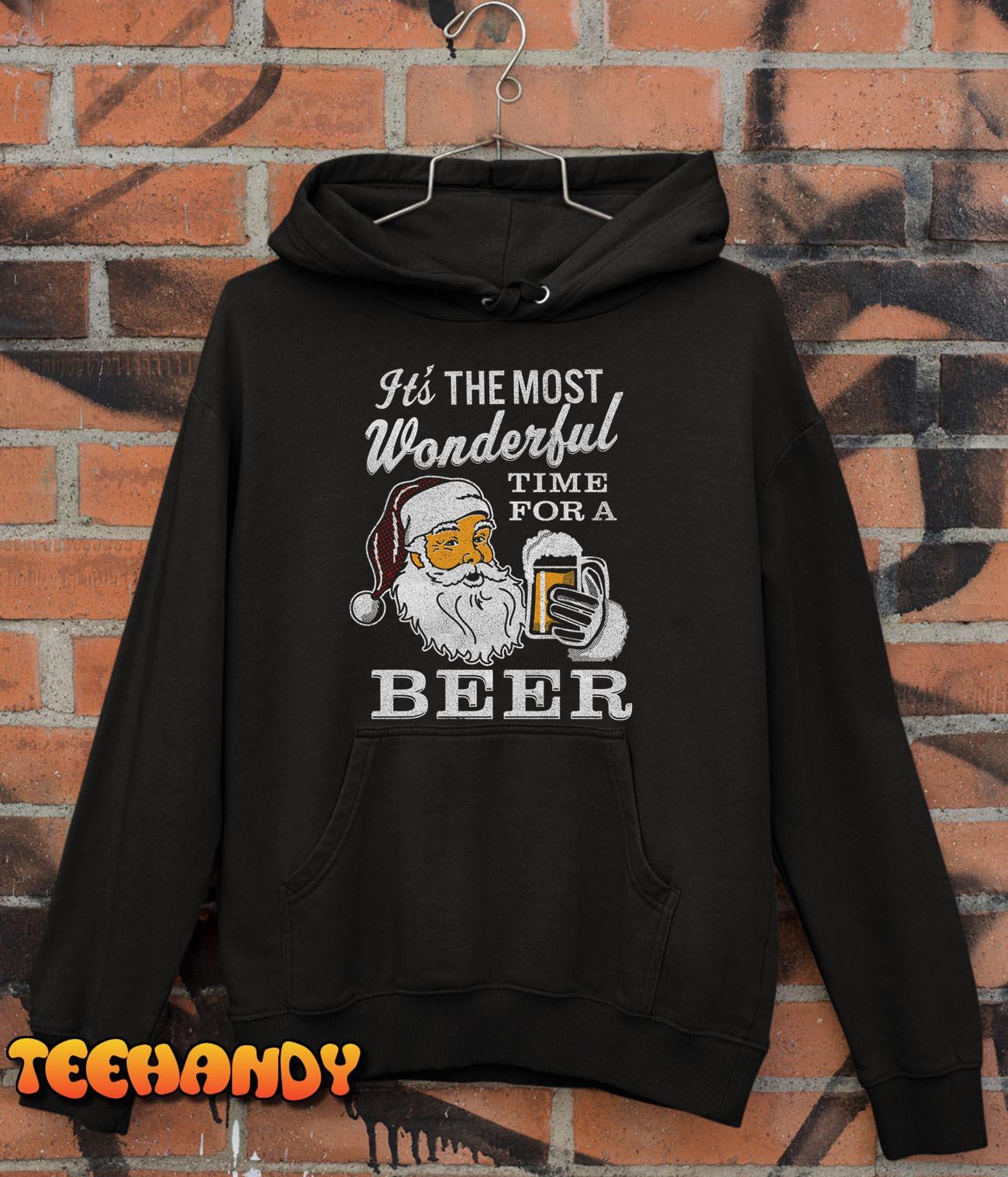 It’s the Most Wonderful Time For a Beer Men’s t-shirt – Beer Lovers Unisex T-Shirt