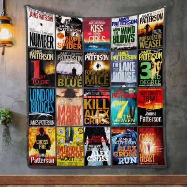 James Patterson Books 3D Quilt Blanket