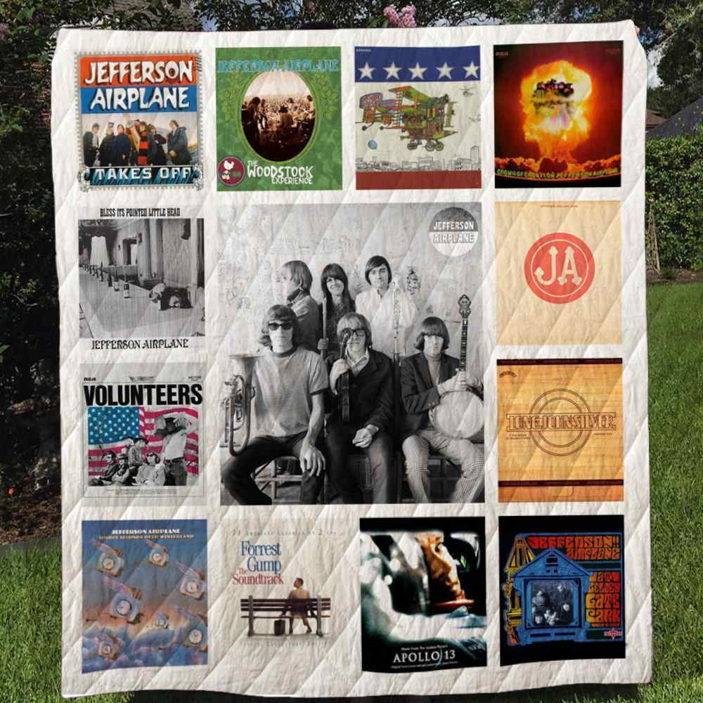 Jefferson Airplane All Over Printed Quilt Blanket